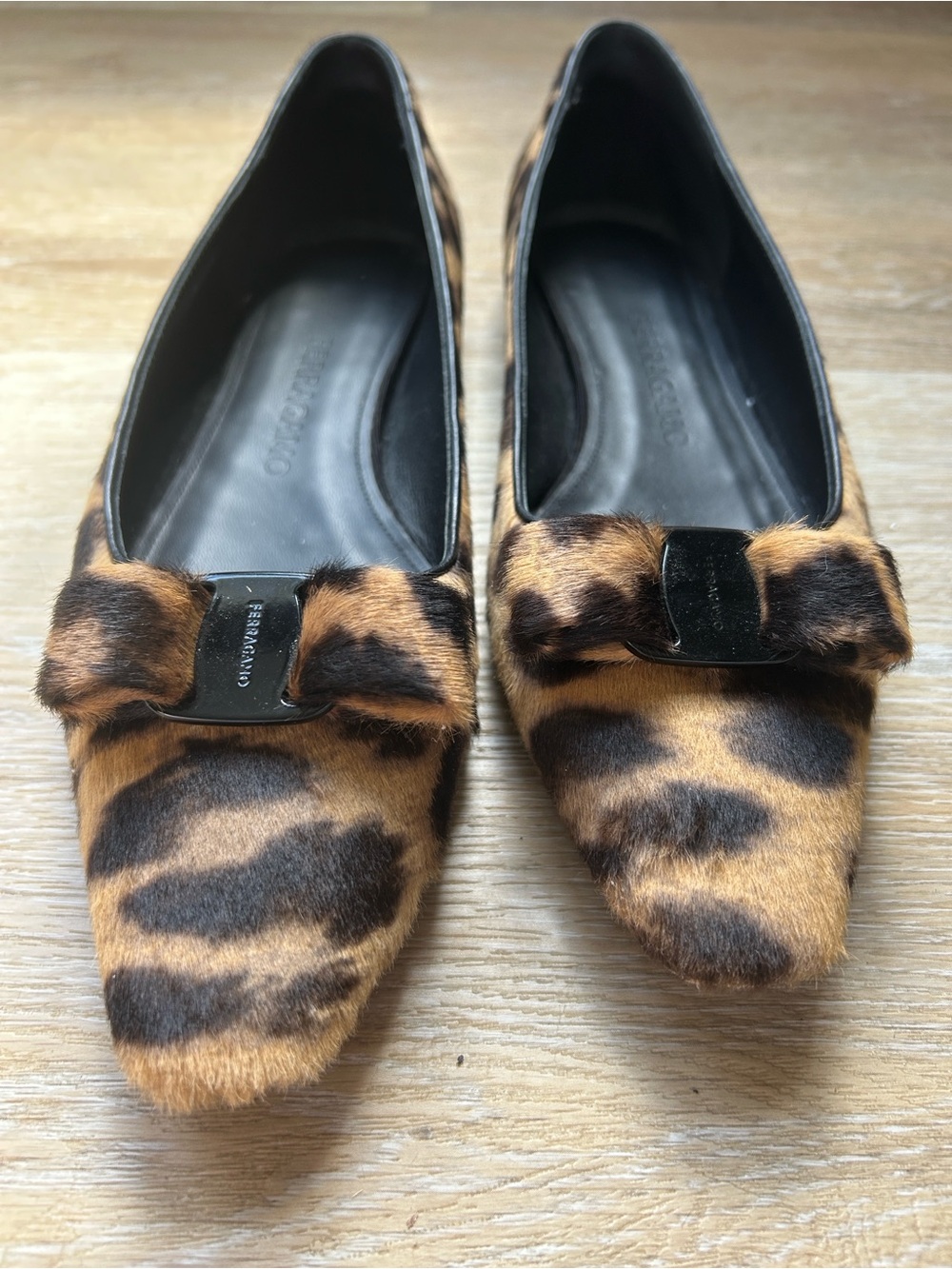 Ferragamo Calf Hair Flats